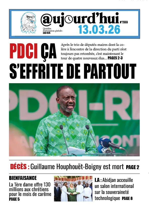 AUJOURD'HUI DU 13-03-26