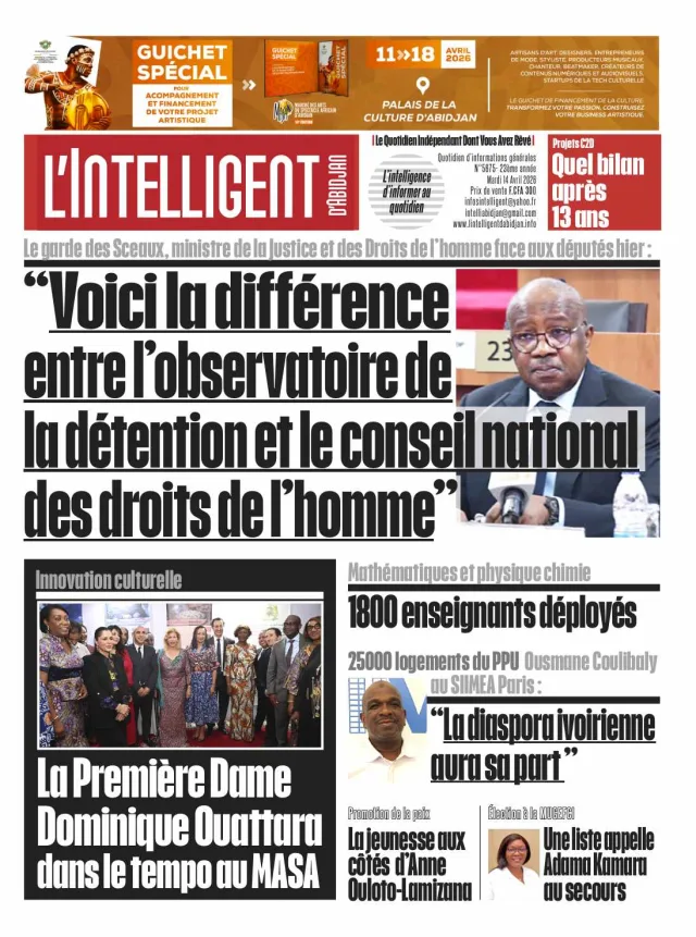 L'Intelligent d'Abidjan N°5675 B