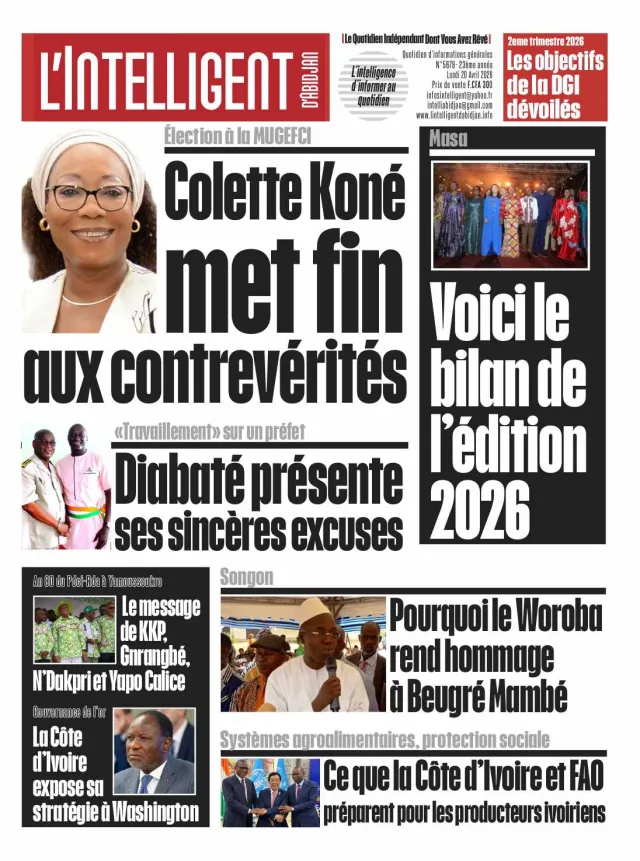 L’Intelligent d’Abidjan N°5678
