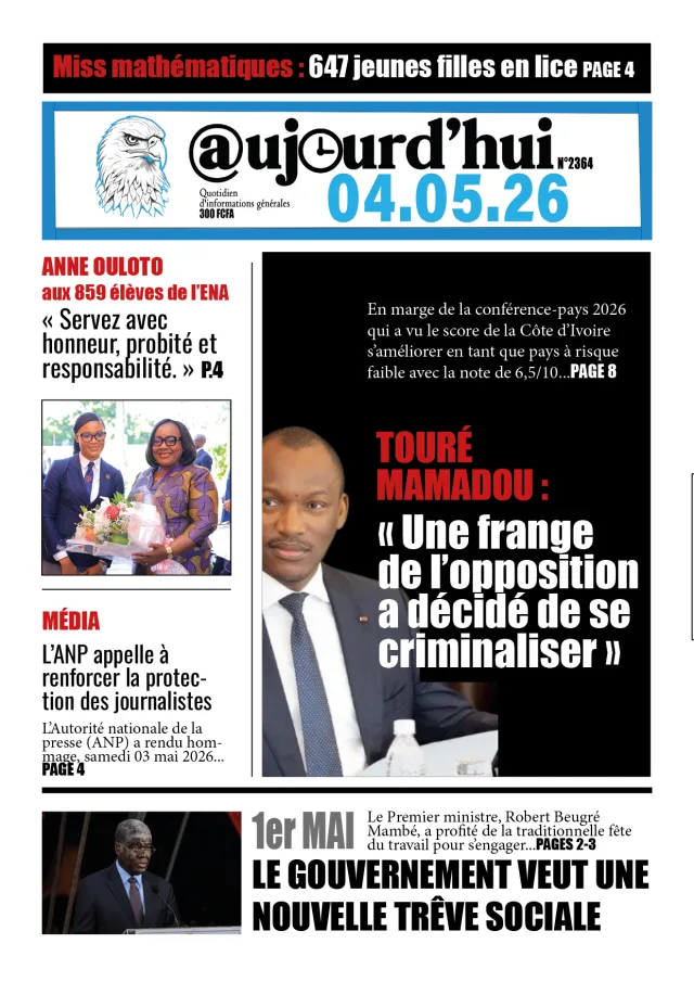 AUJOURD'HUI DU 04-05-26