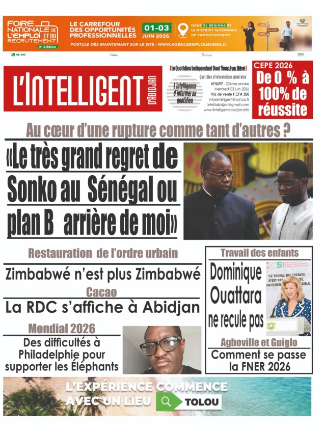 L’Intelligent d’Abidjan N°5697