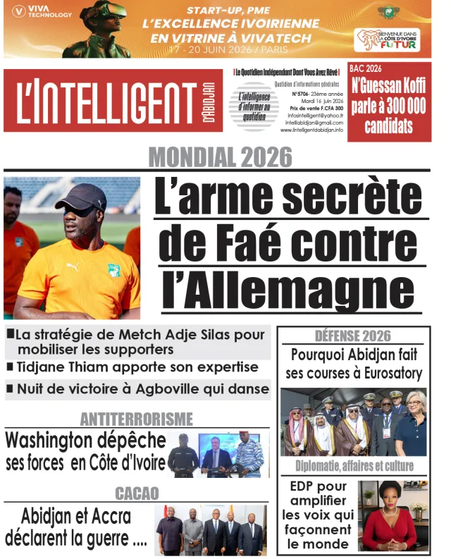 L'Intelligent d'Abidjan N°5706