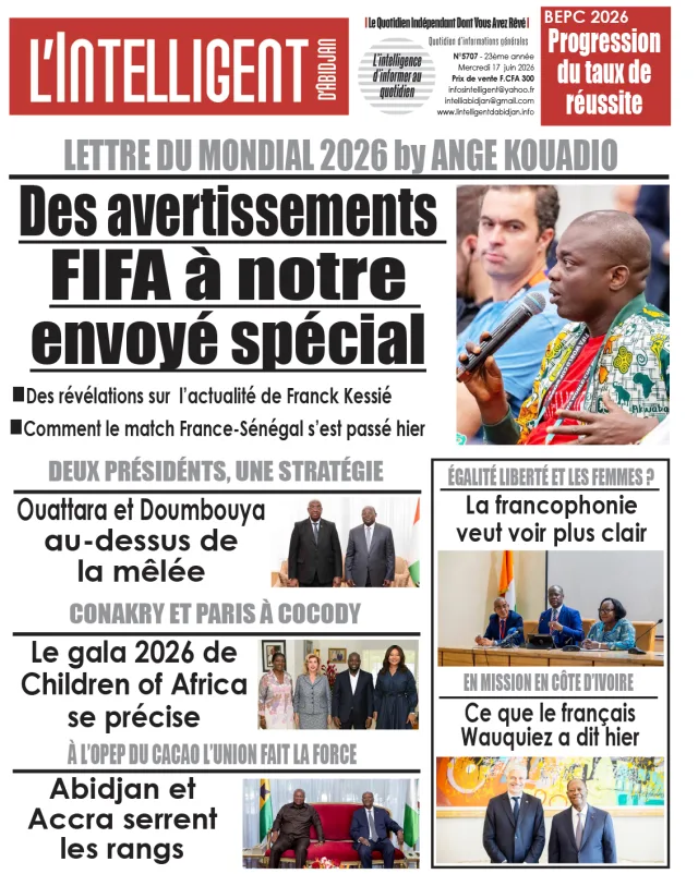 L'Intelligent d'Abidjan N°5707