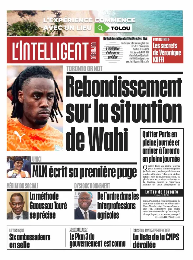 L'Intelligent d'Abidjan N°5709