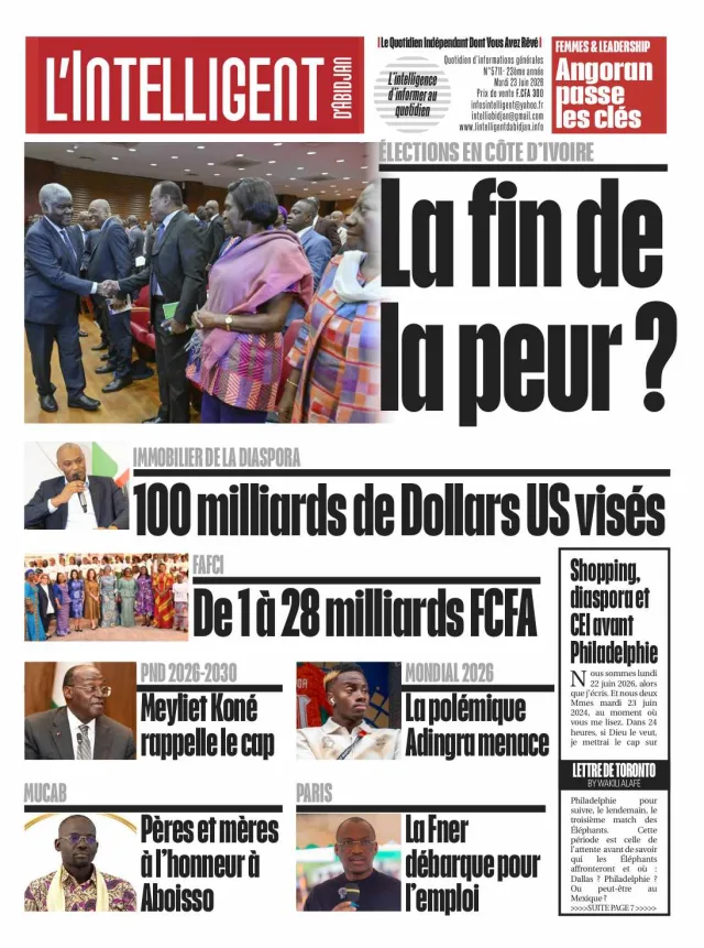 L'Intelligent d'Abidjan N°5711