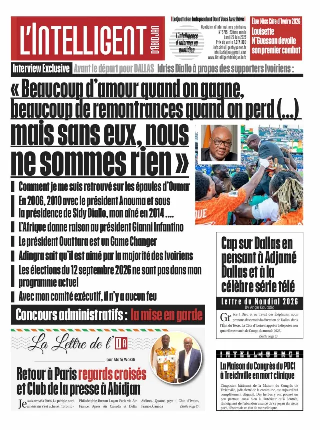 L'Intelligent d'Abidjan N°5715