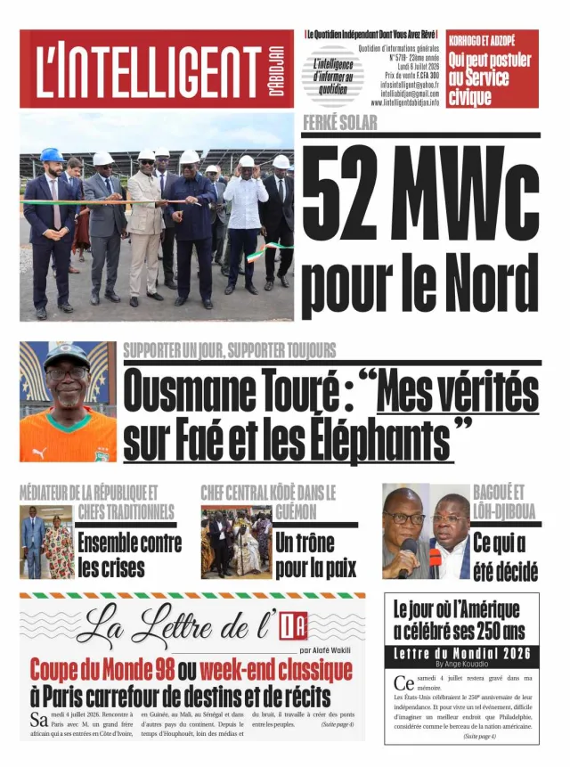 L'Intelligent d'Abidjan N°5719