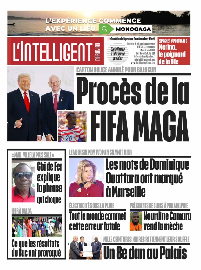 L'Intelligent d'Abidjan N°5720