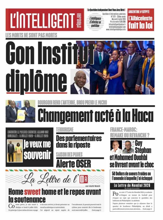 L'Intelligent d'Abidjan N°5721