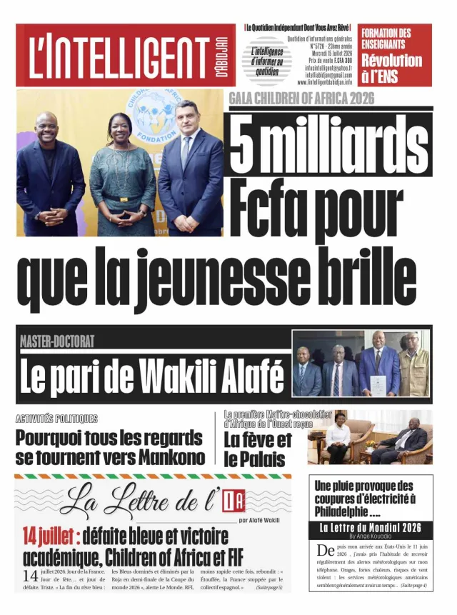 L'Intelligent d'Abidjan N°5726