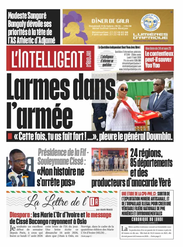 L'Intelligent d'Abidjan N°5744