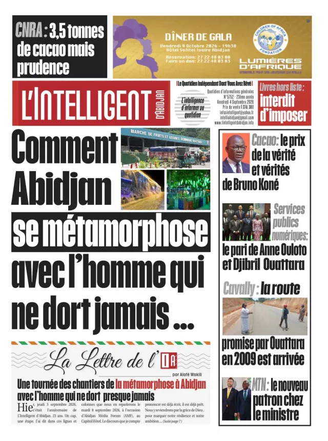 L'Intelligent d'Abidjan N°5752