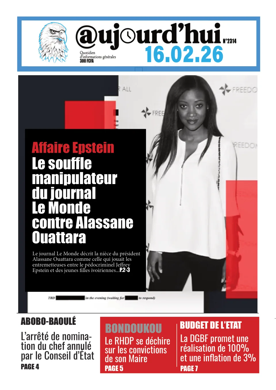 AUJOURD'HUI DU 16-02-26