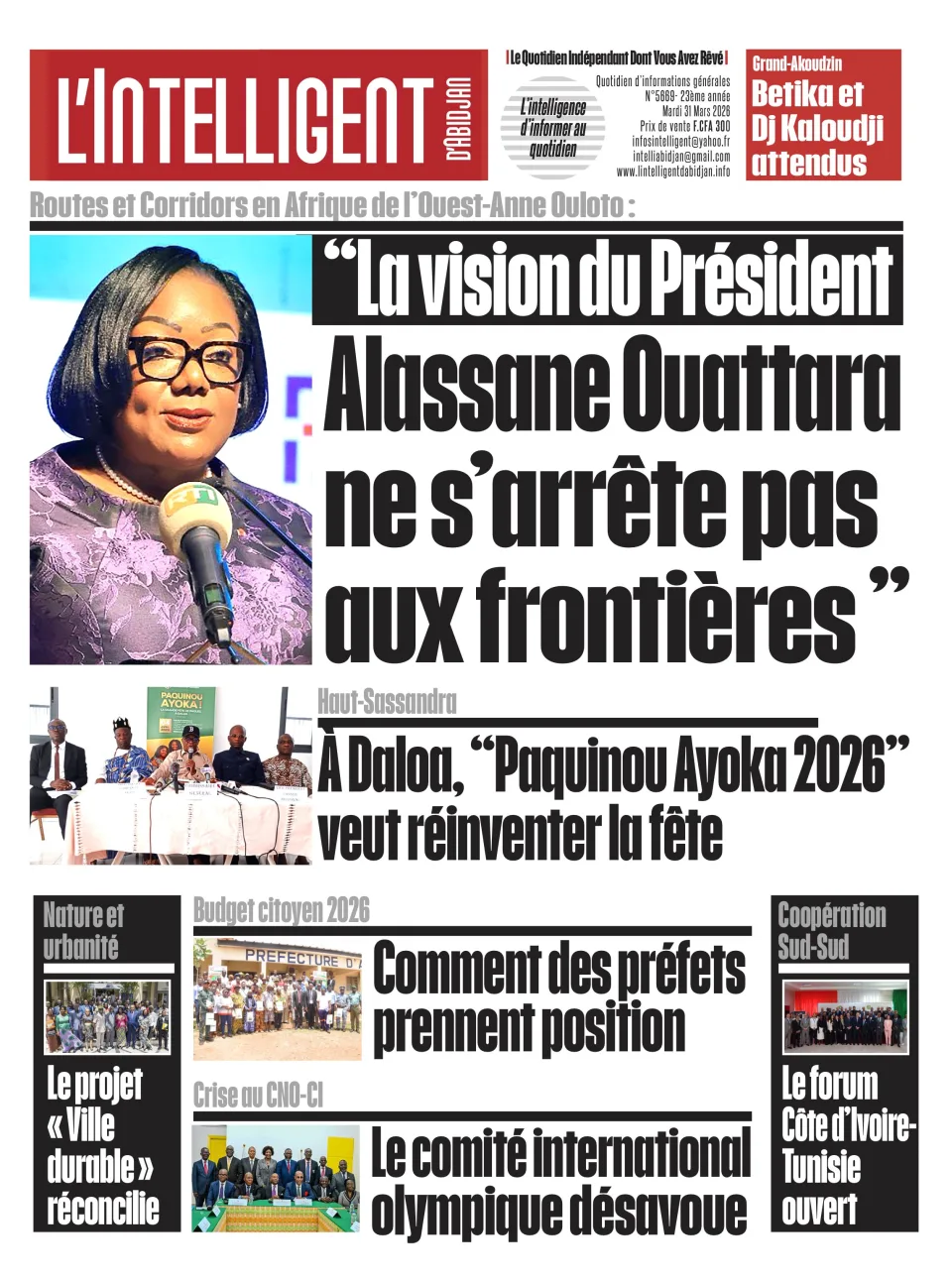 L'Intelligent d'Abidjan N°5669