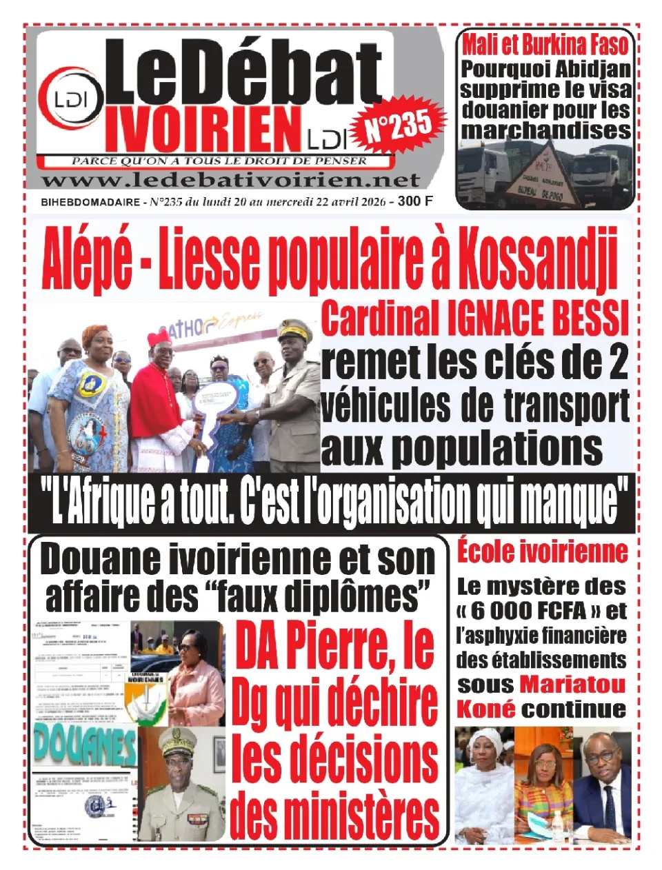 LE DEBAT IVOIRIEN 235