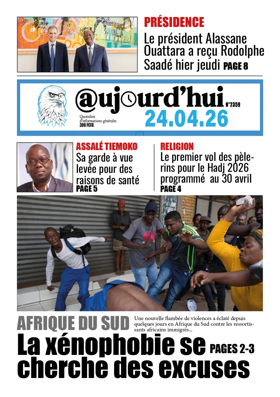 AUJOURD'HUI DU 24-04-26