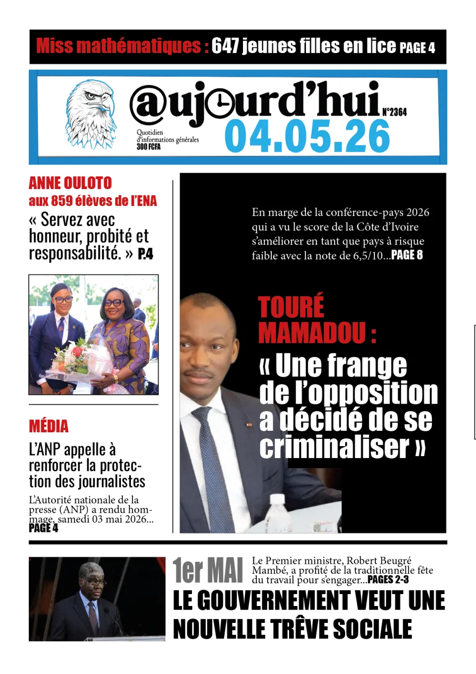 AUJOURD'HUI DU 04-05-26