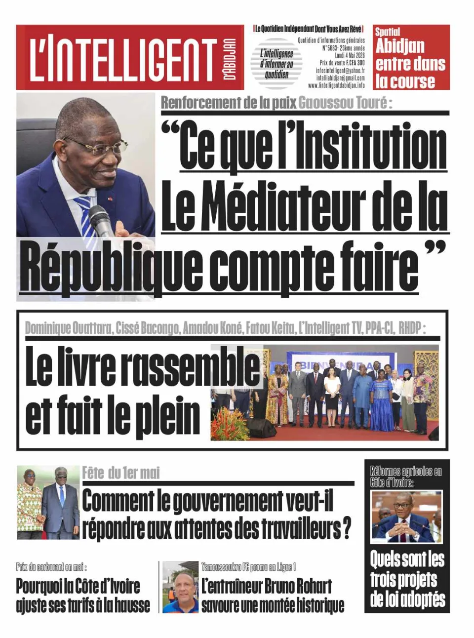 L’Intelligent d’Abidjan N°5683 BIS