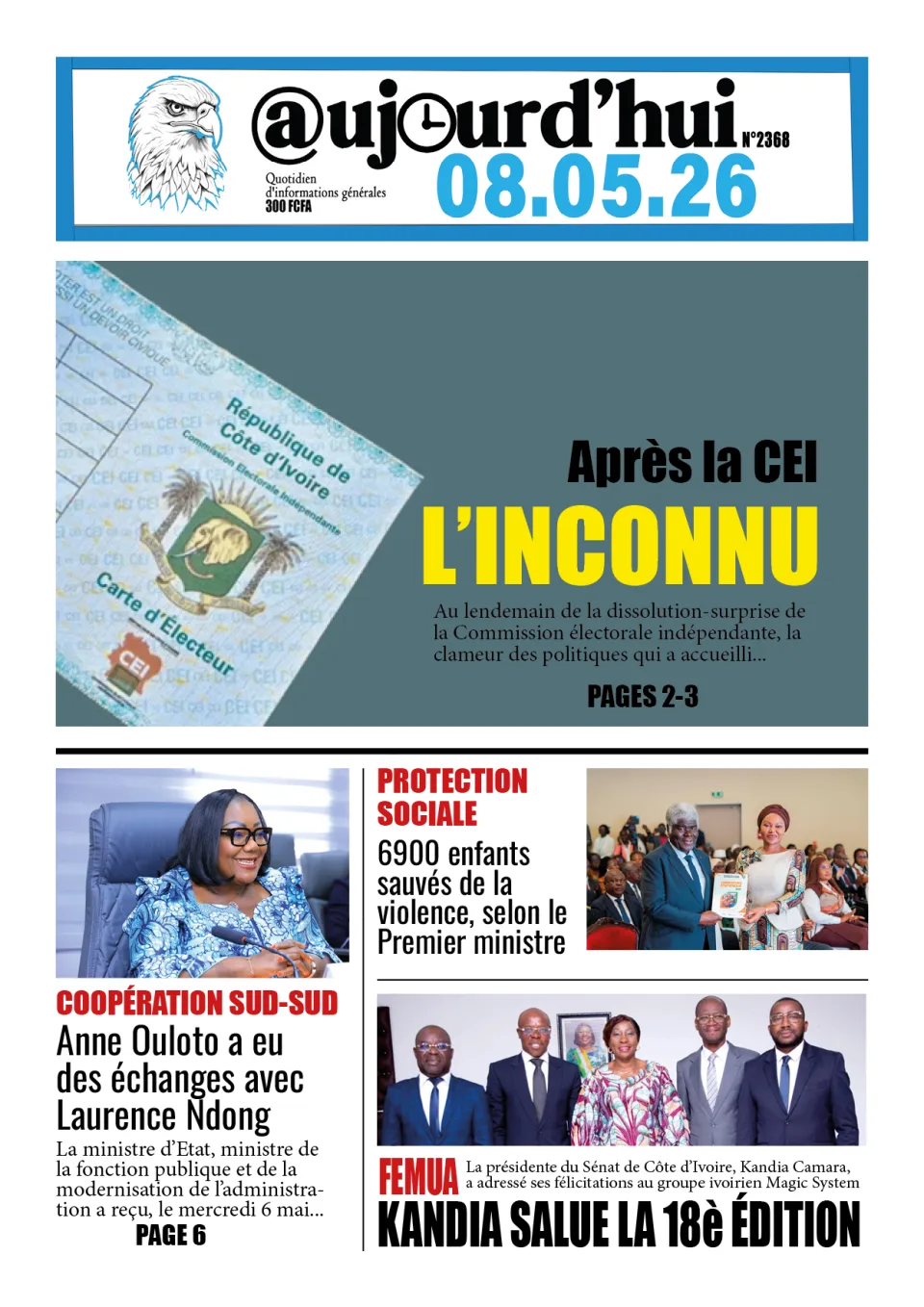 AUJOURD'HUI DU 08-05-26