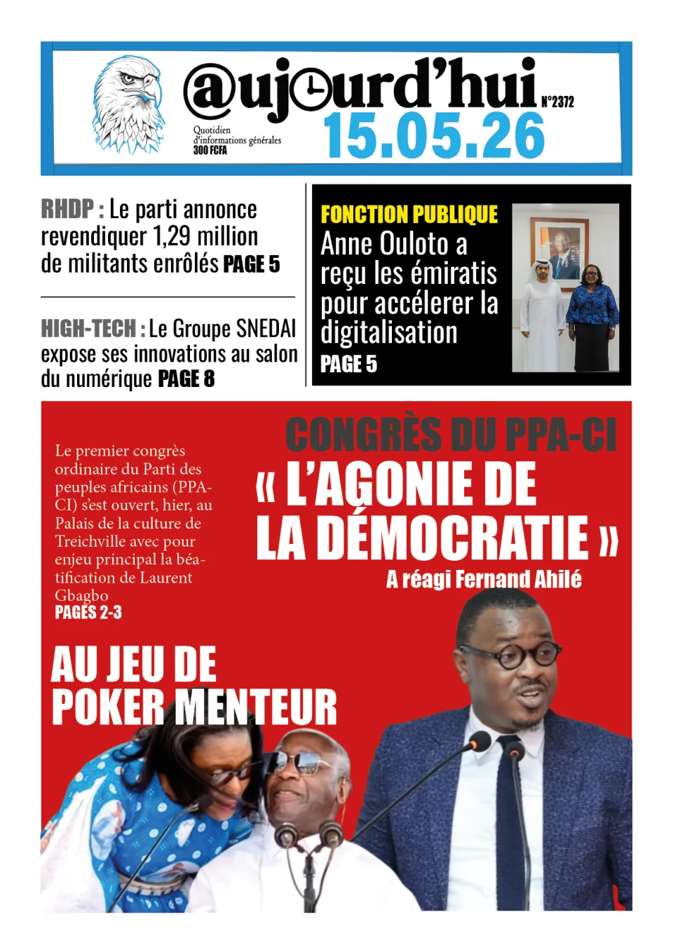 AUJOURD'HUI DU 15-05-26