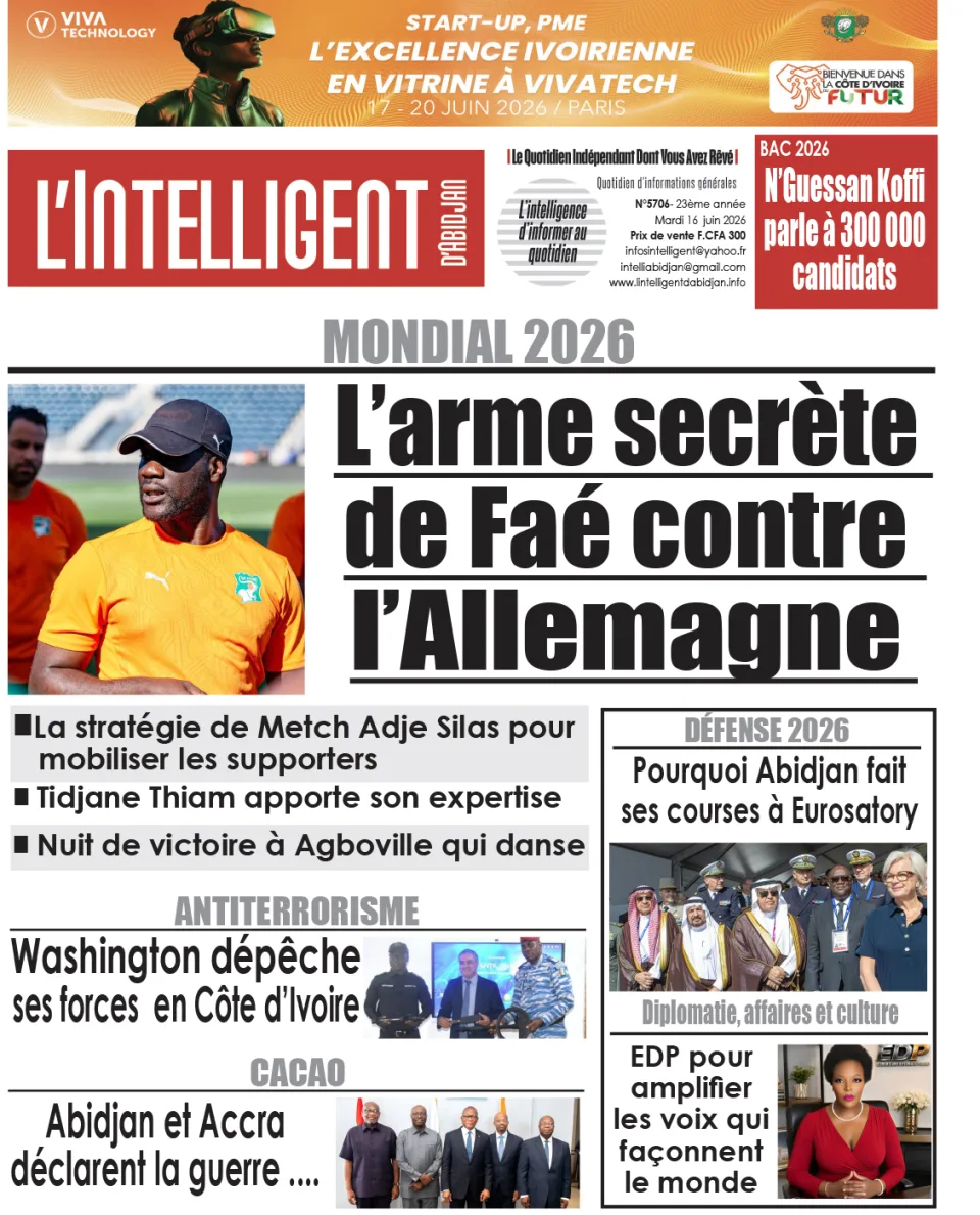 L'Intelligent d'Abidjan N°5706