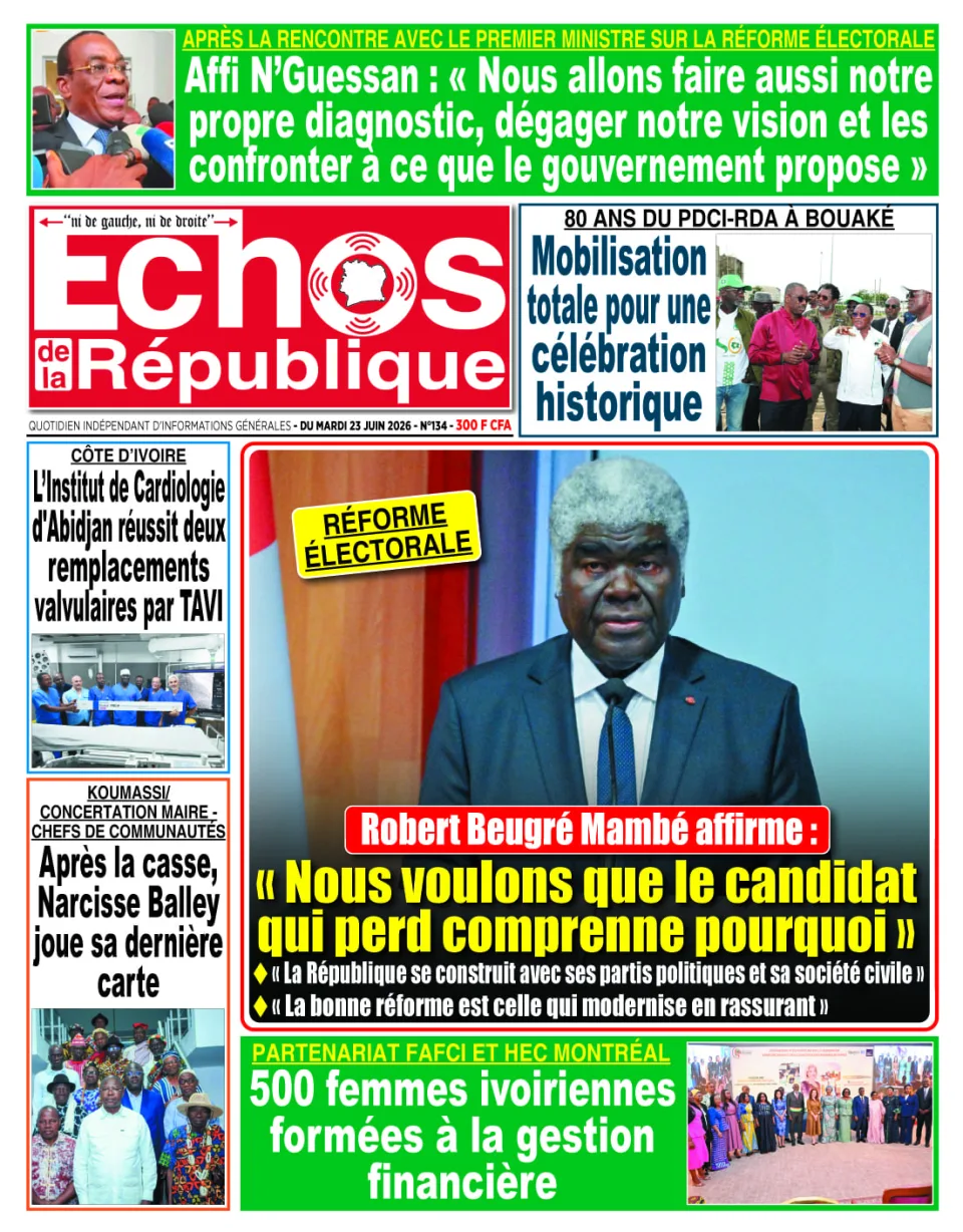 ECHOS DE LA REPUBLIQUE 134