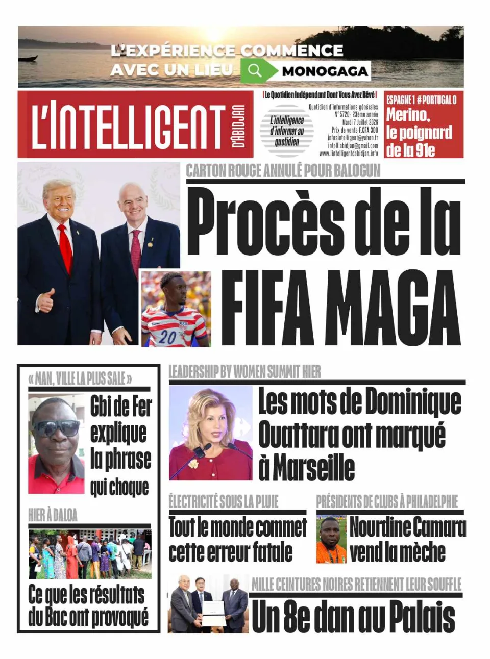 L'Intelligent d'Abidjan N°5720