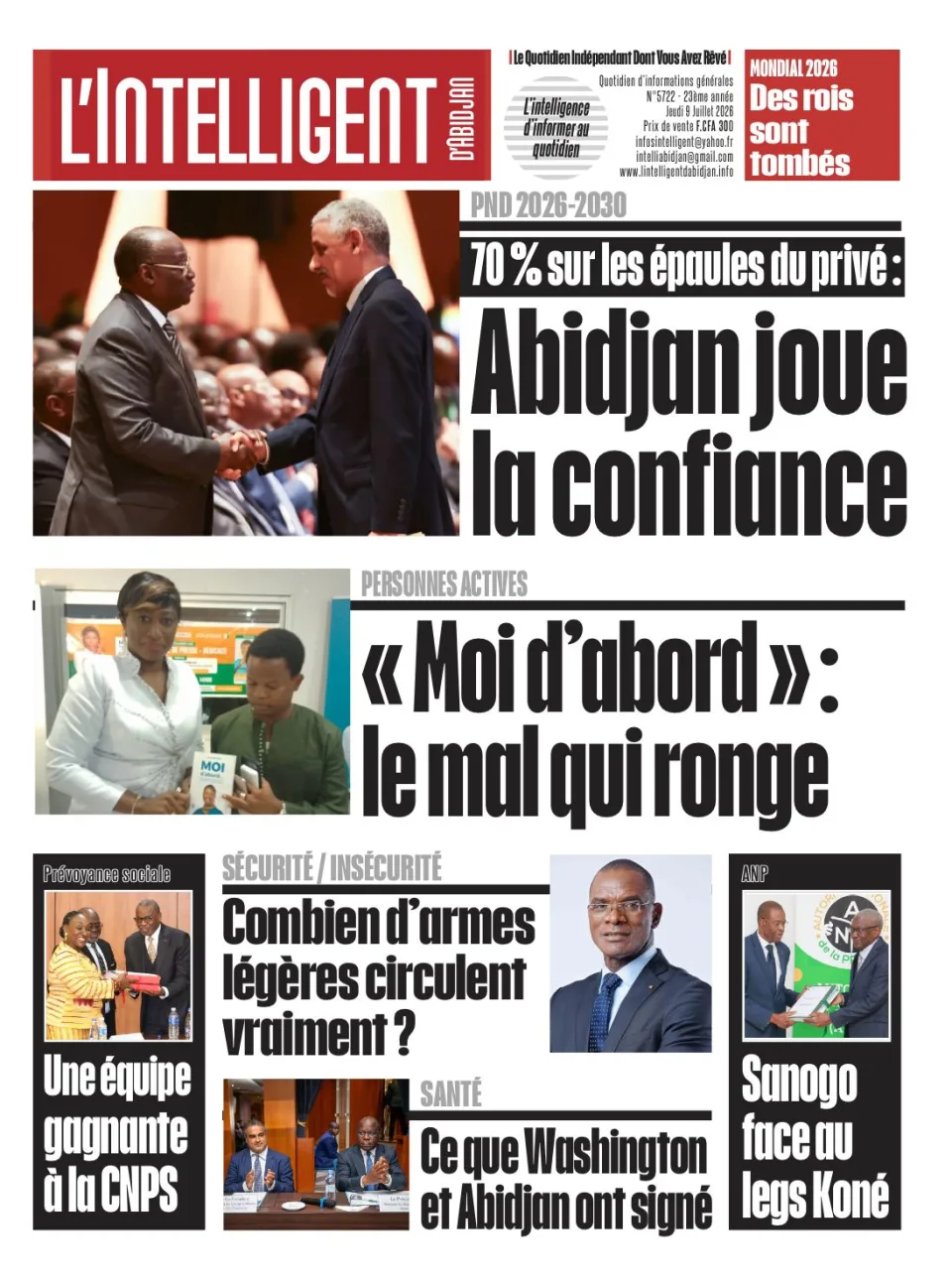 L'Intelligent d'Abidjan N°5722