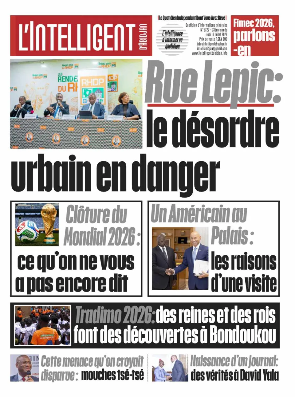 L'Intelligent d'Abidjan N°5727
