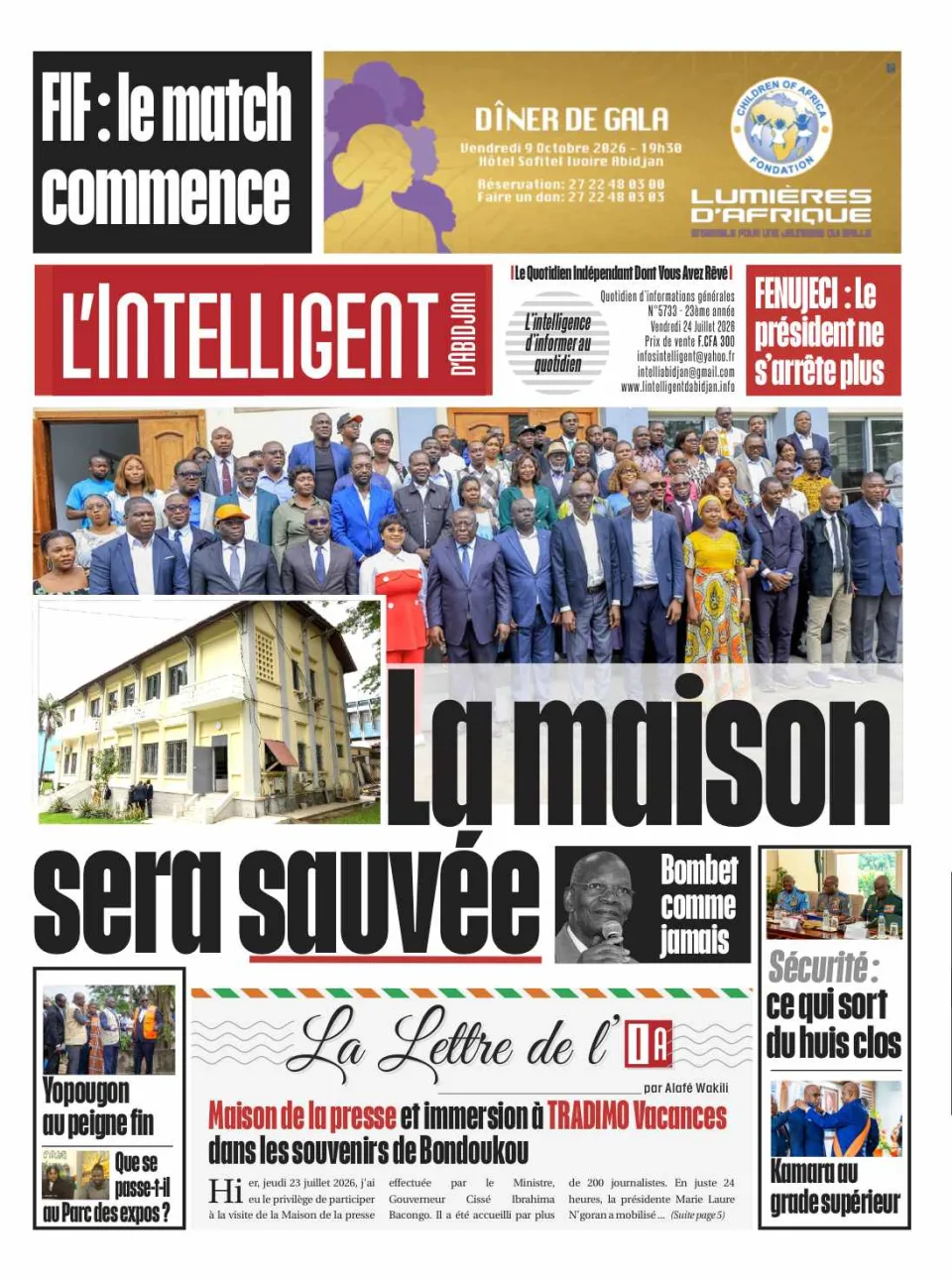 L'Intelligent d'Abidjan N°5733
