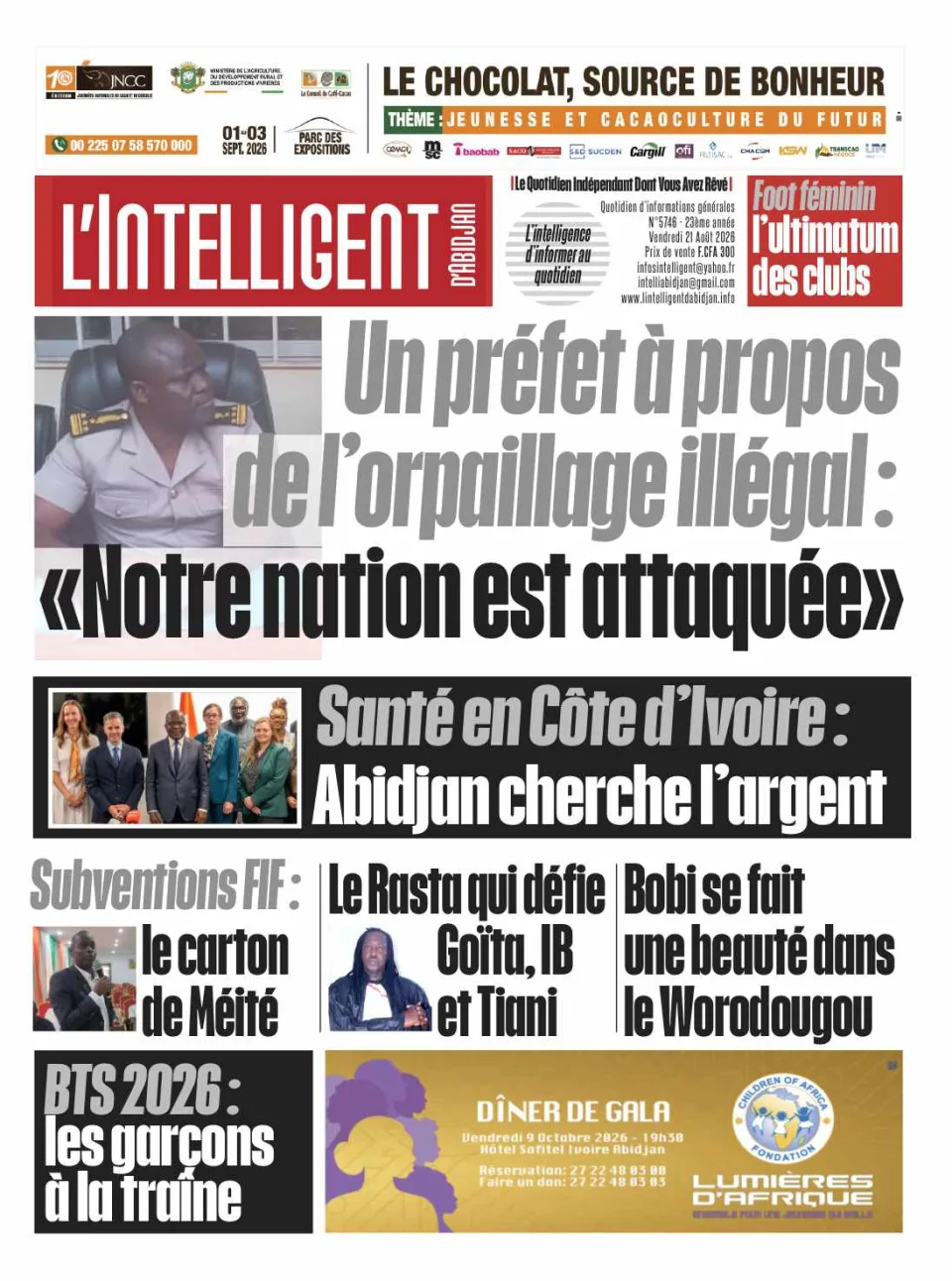 L'Intelligent d'Abidjan N°5746