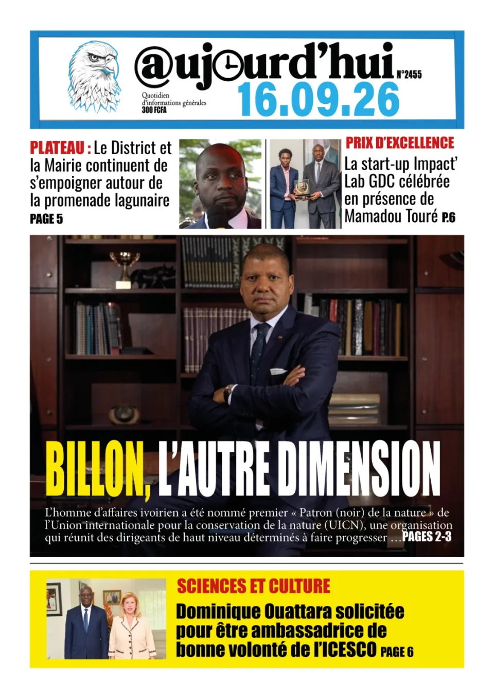 AUJOURD'HUI DU 16-09-26