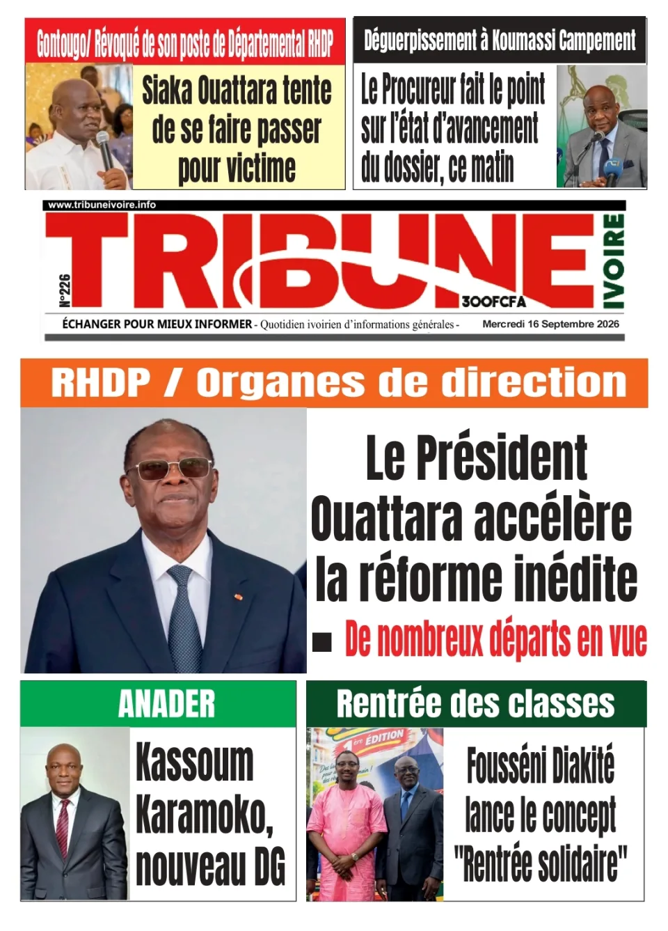 TRIBUNE IVOIRE N°226