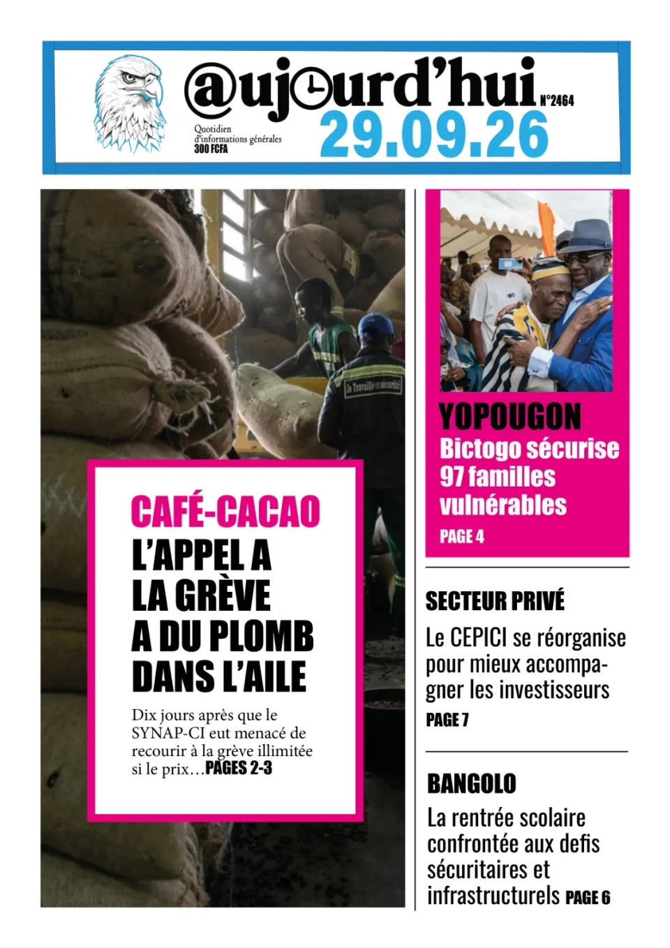 AUJOURD'HUI DU 29-09-26