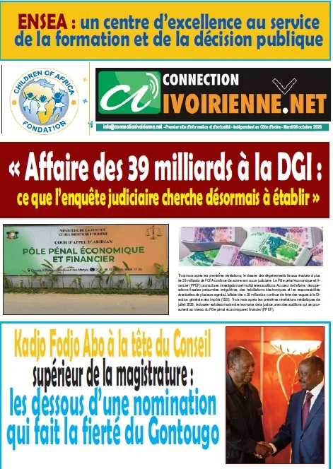 Le Journal de Connectionivoirienne 05 octobre 2026