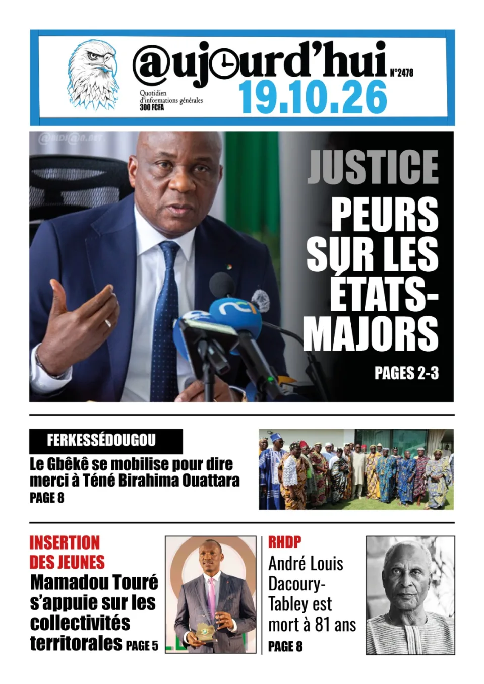 AUJOURD'HUI DU 19-10-26