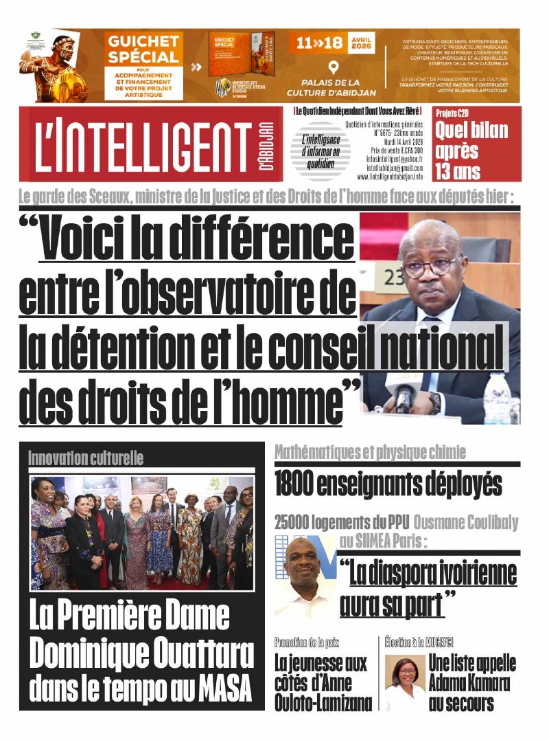 L'Intelligent d'Abidjan N°5675 B