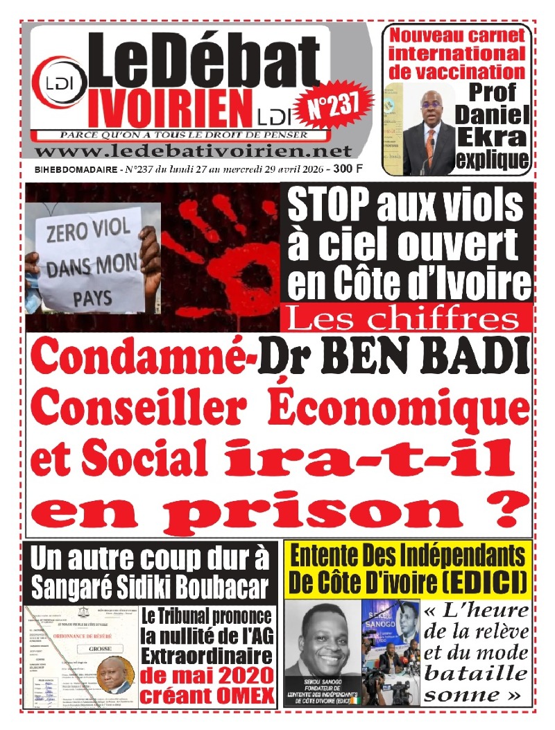 A LIRE DANS CE NUMERO