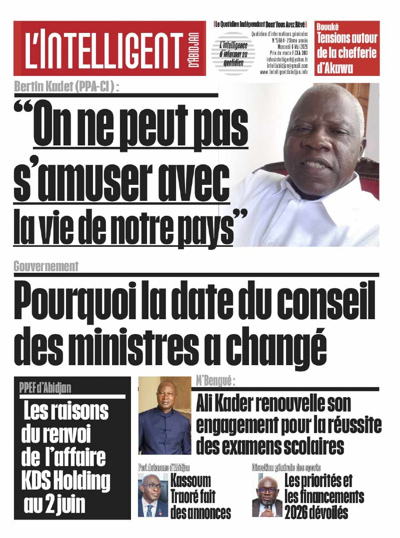 L’Intelligent d’Abidjan N°5684 