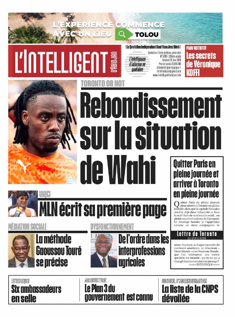 L'Intelligent d'Abidjan N°5709