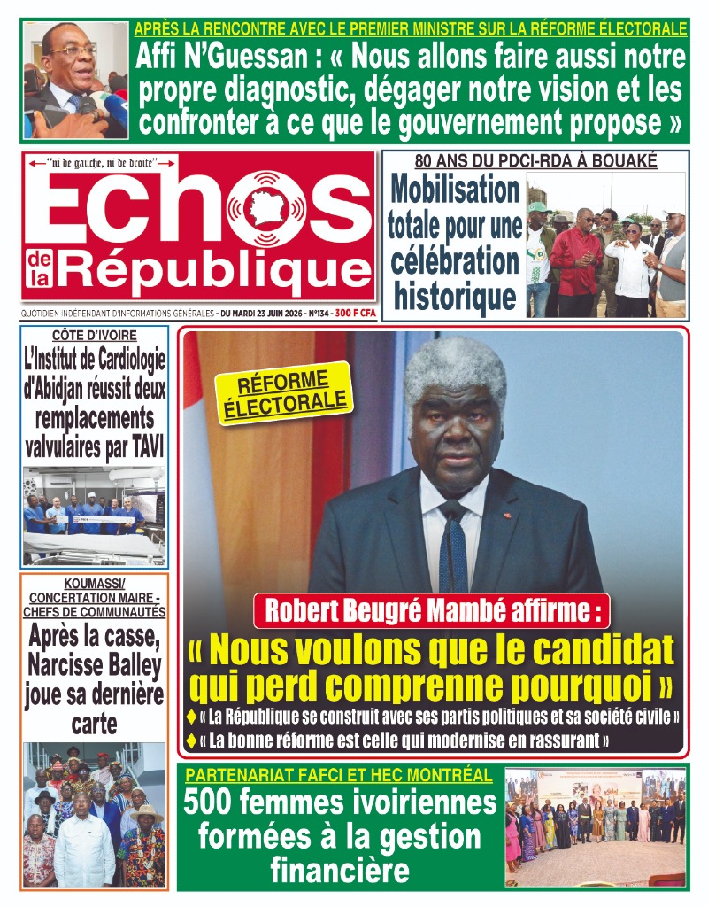 A LIRE DANS CE NUMERO