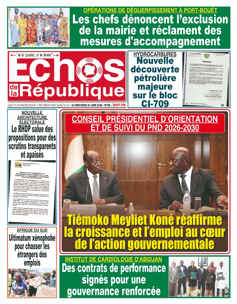 A LIRE DANS CE NUMERO