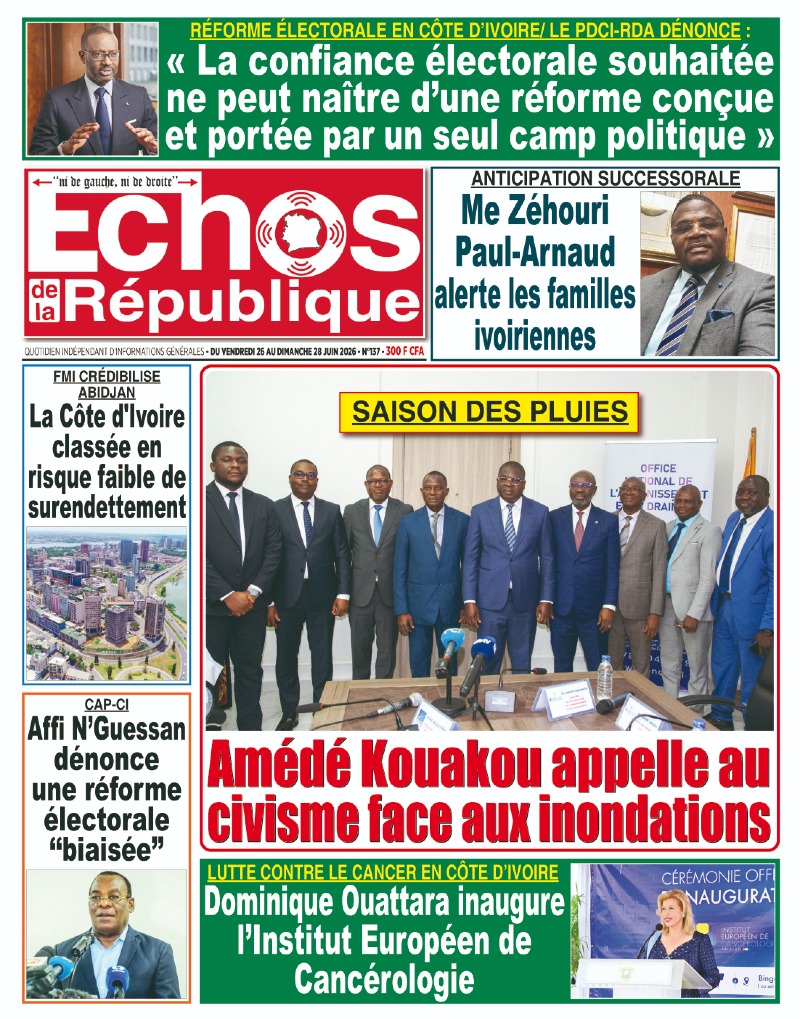 A LIRE DANS CE NUMERO