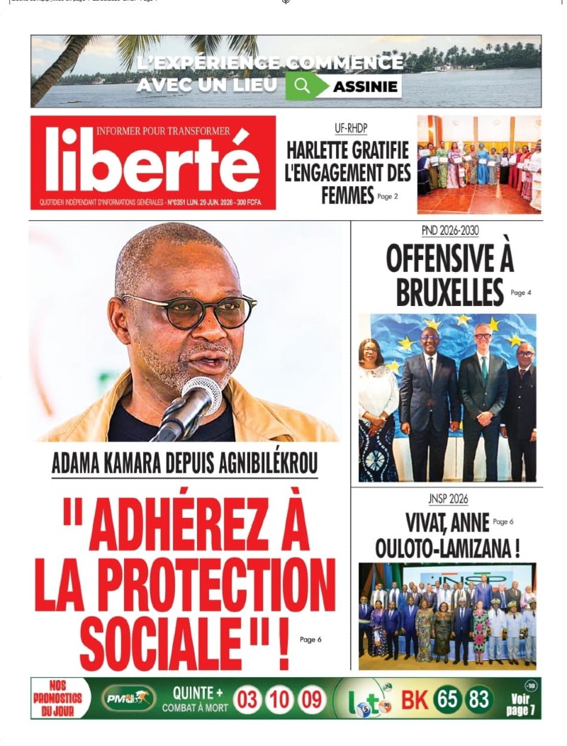 ADAMA KAMARA DEPUIS AGNIBILÉKROU : "ADHÉREZ À LA PROTECTION SOCIALE" !