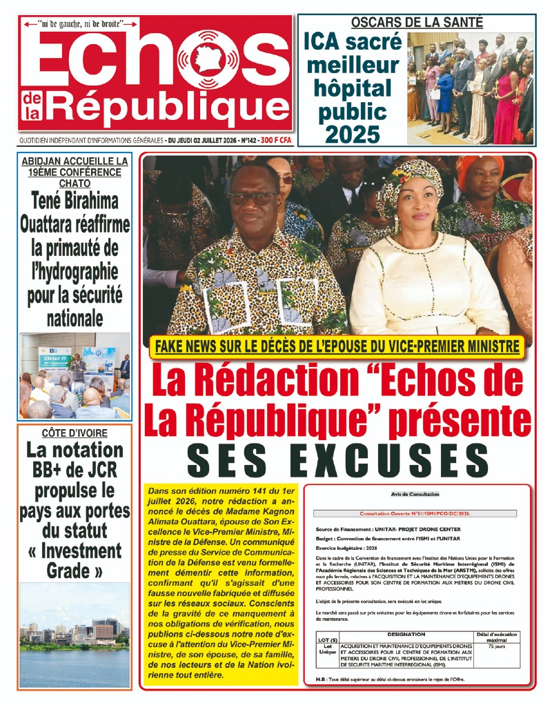 A LIRE DANS CE NUMERO