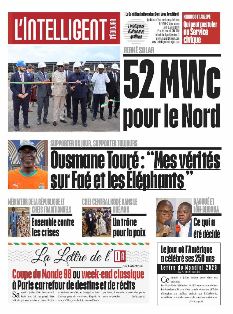 L'Intelligent d'Abidjan N°5719