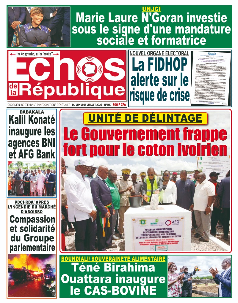 A LIRE DANS CE NUMERO