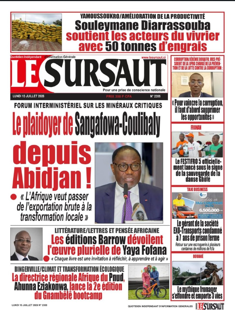 A LIRE DANS CE NUMERO