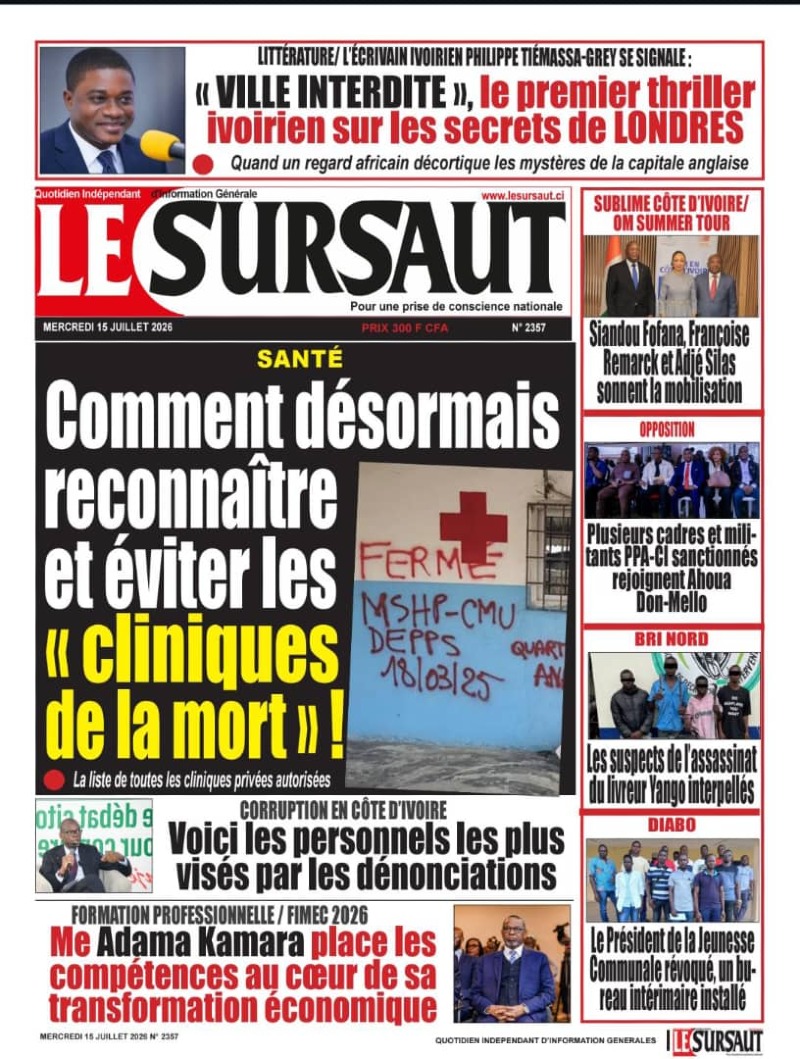 A LIRE DANS CE NUMERO