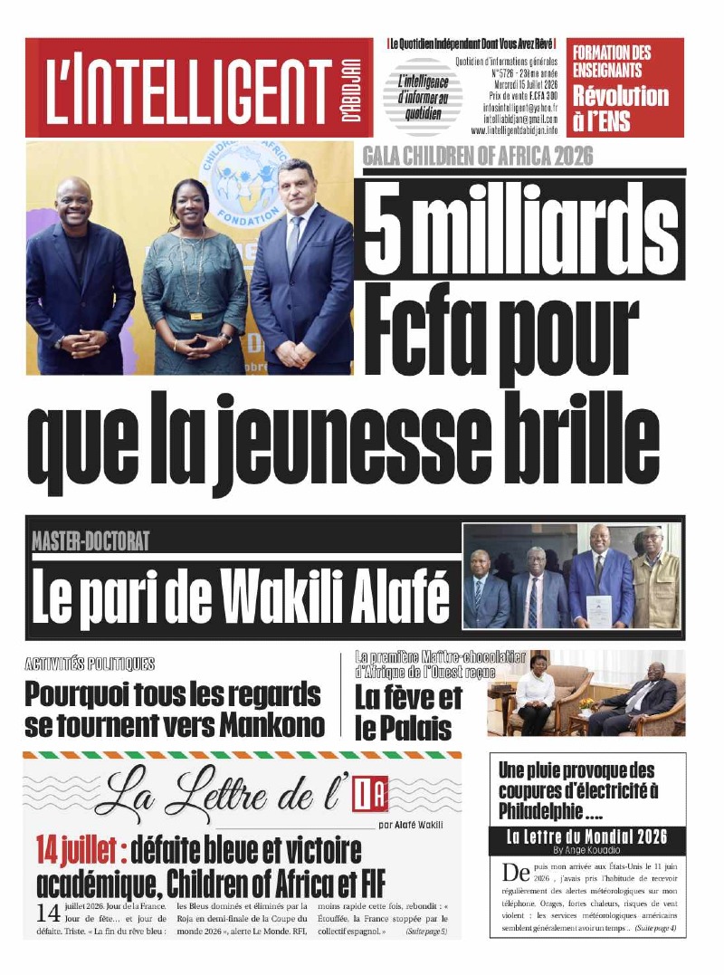 L'Intelligent d'Abidjan N°5726